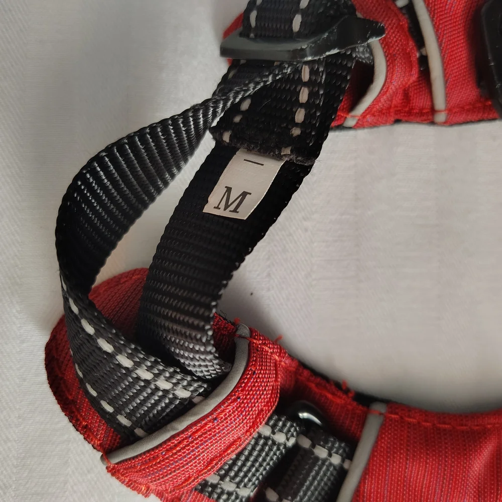 Barkbay Medium Red Dog No Pull Harness with Secure Fit
